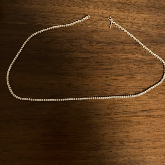 Jewelry - 14k Yellow Gold Diamond Tennis Necklace